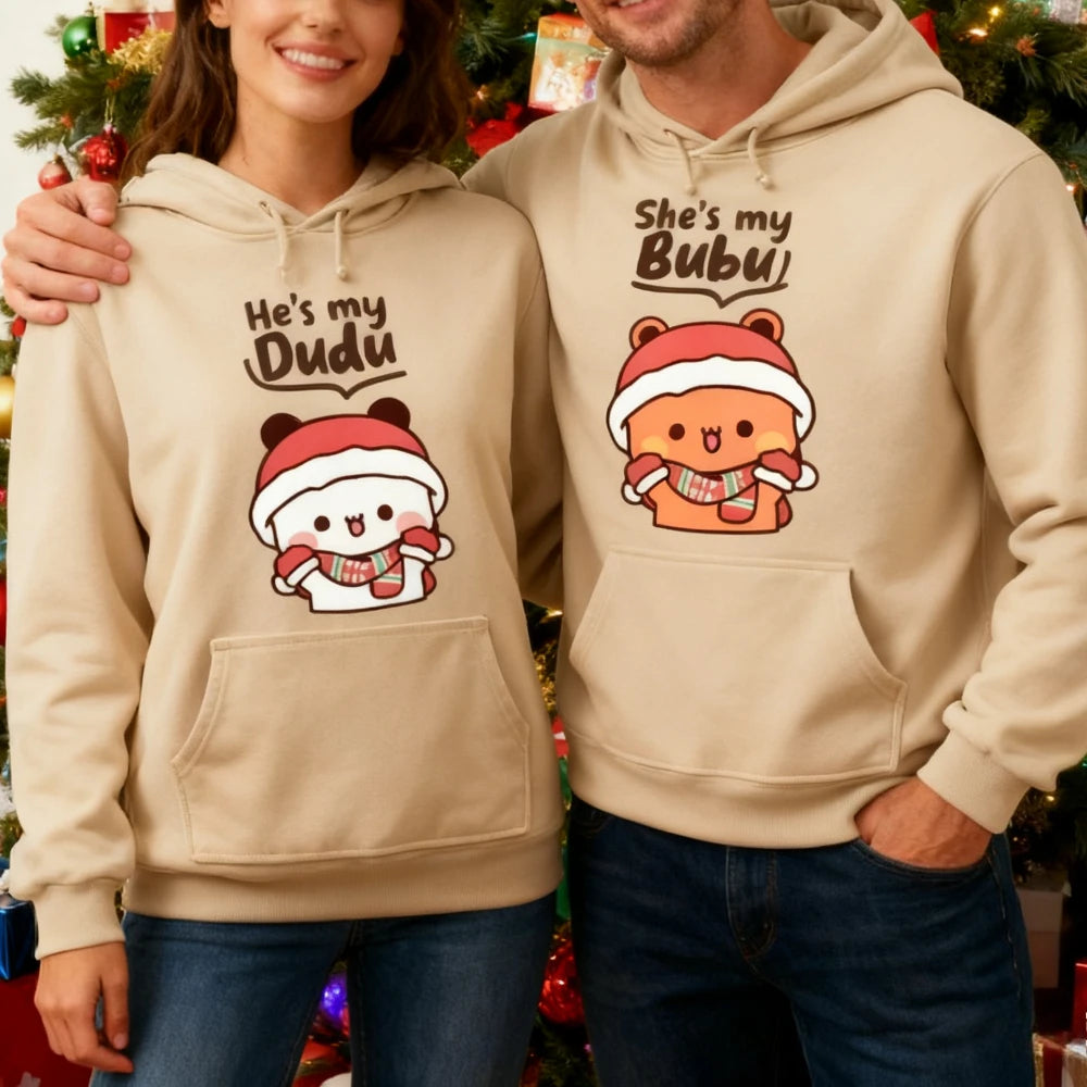 Cute Christmas Couple Hoodies
