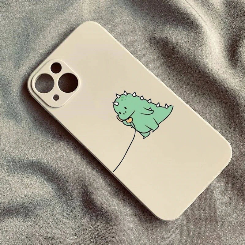 Cute Dinosaur Couple Phone Case