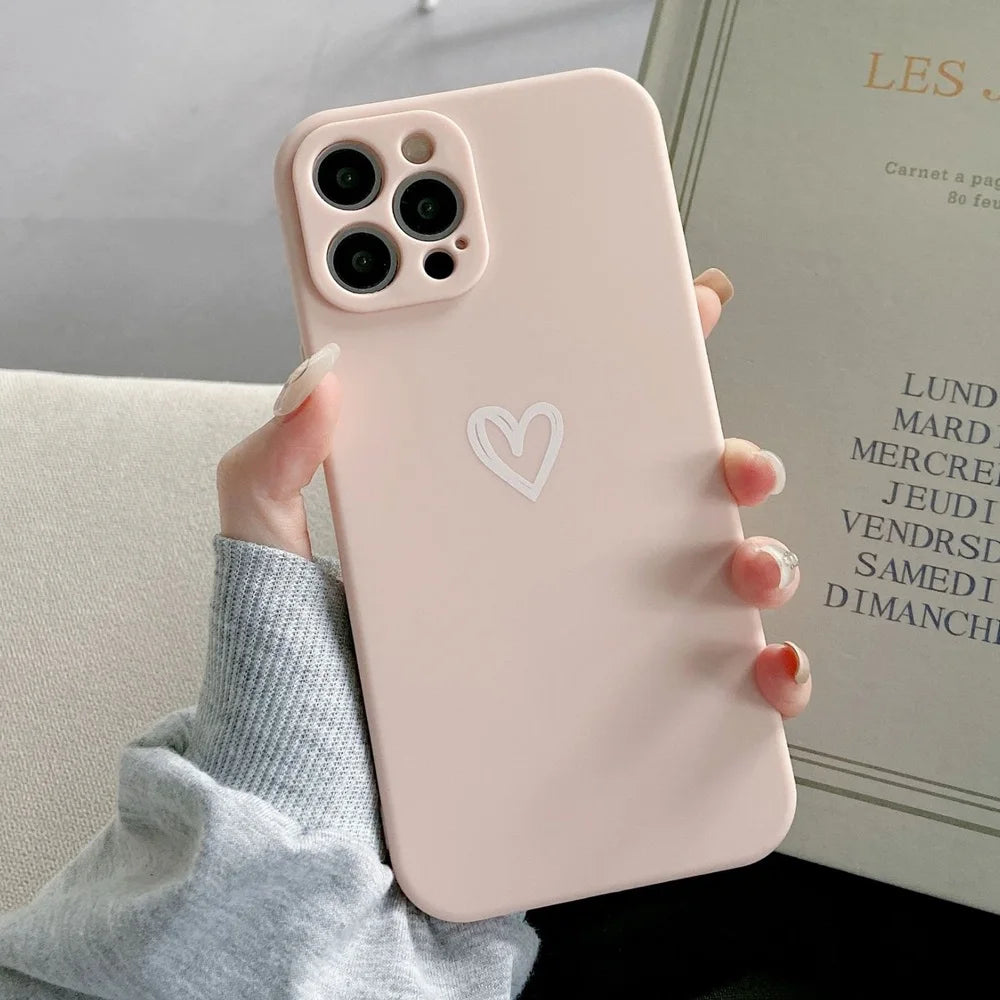 Cute Heart Couple Phone Case