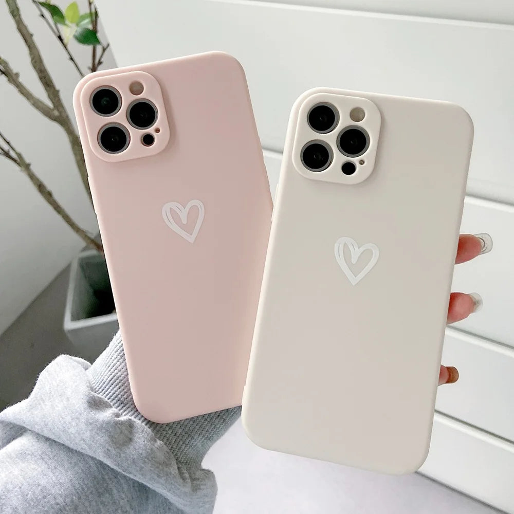 Cute Heart Couple Phone Case