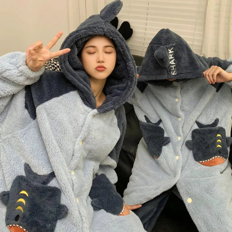 Cute Shark Couple Onesies