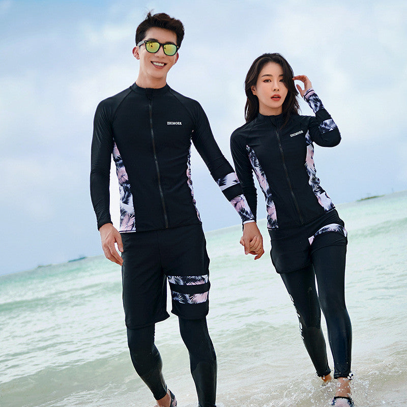 Cute wetsuit for couple