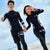 Cute wetsuit for couple