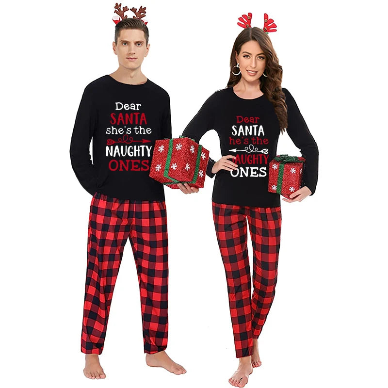 Dear Santa He s the Naughty One Pajamas My Couple Goal