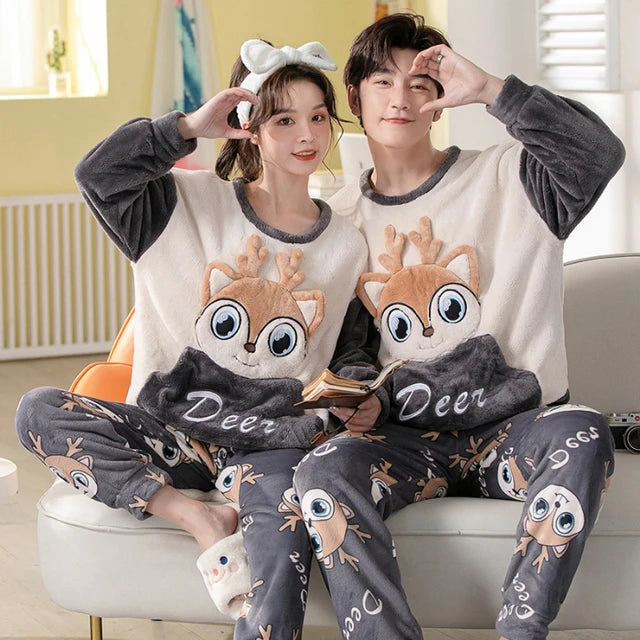 Husband wife matching discount pajamas
