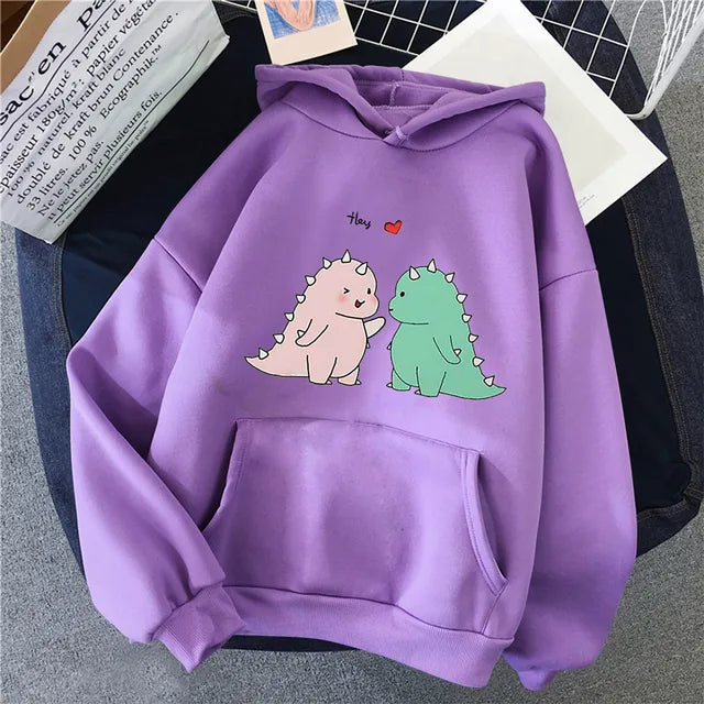 Dinosaur Hoodies for Couples My Couple Goal Purple Her 4XL