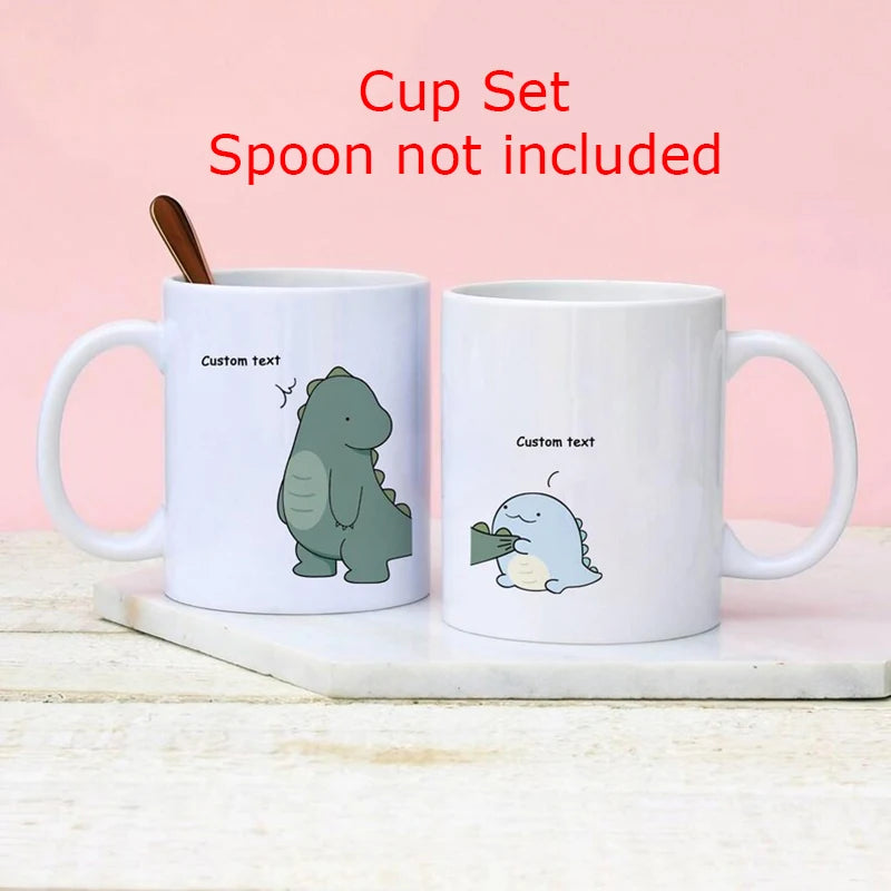 Dinosaur Couple Mugs