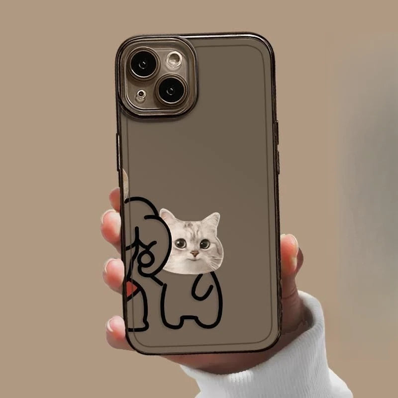 Dog Cat Matching Phone Case