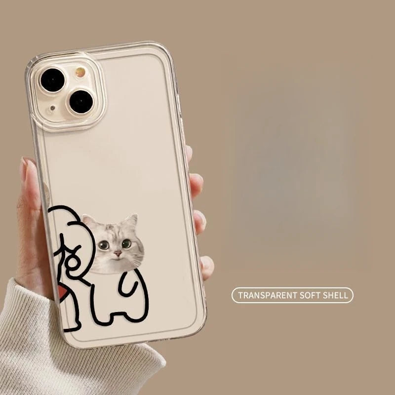 Dog Cat Matching Phone Case