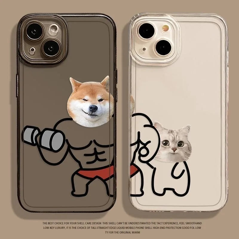 Dog Cat Matching Phone Case