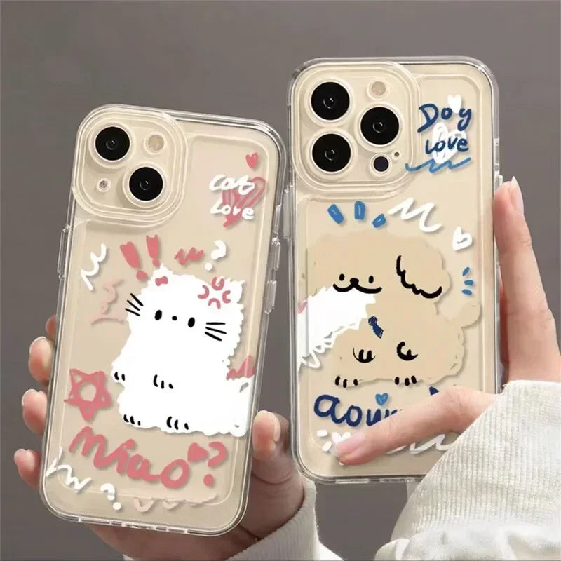 Dog Cat Matching Phone Cases