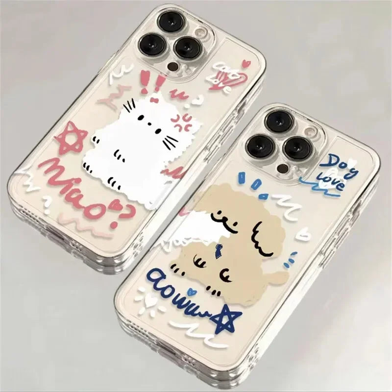 Dog Cat Matching Phone Cases