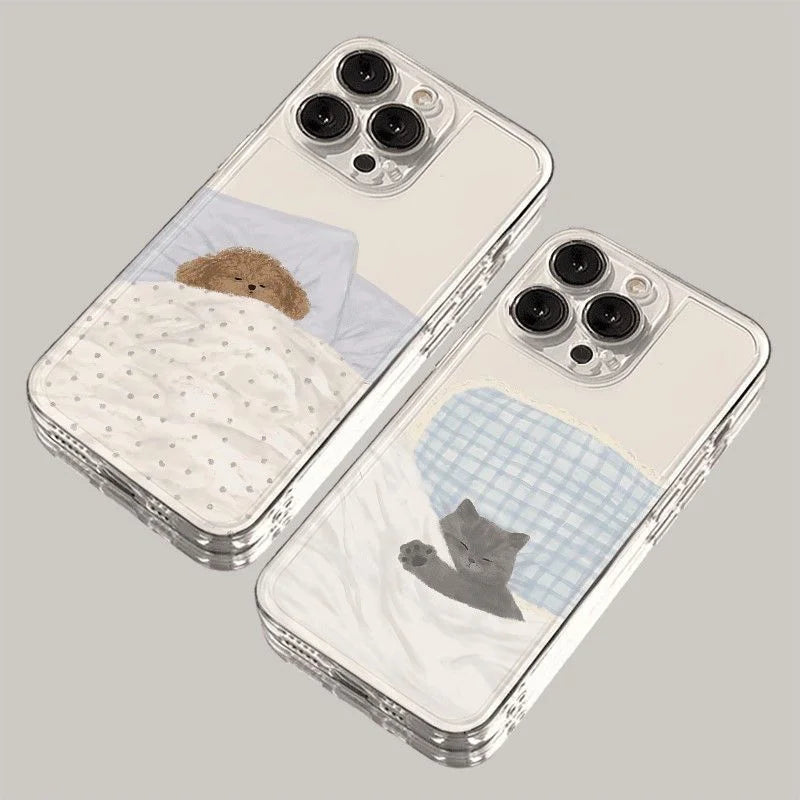 Dog Cat Phone Case Couple