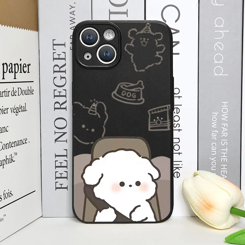 Driving Dog Couple Matching Phone Cases