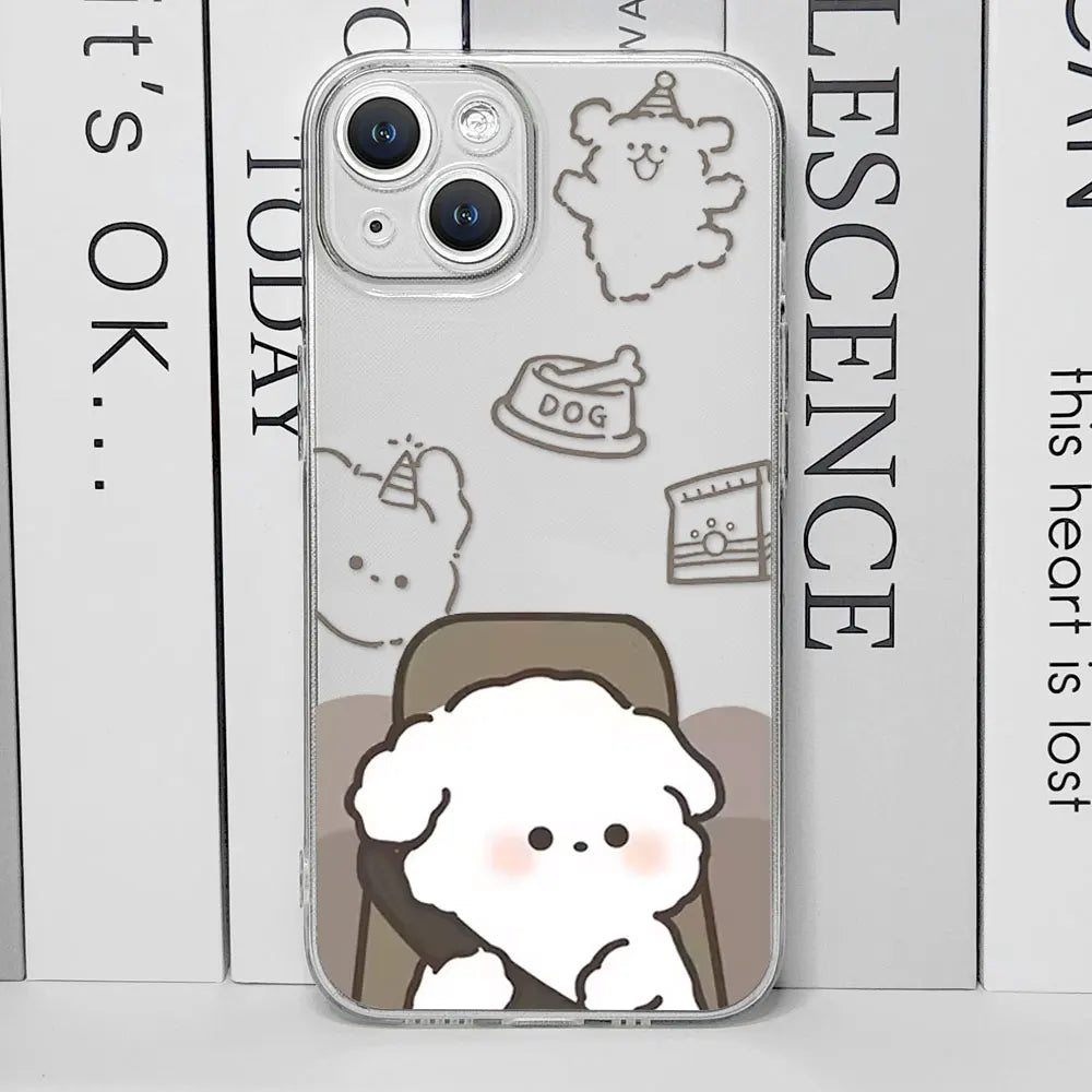 Driving Dog Couple Matching Phone Cases
