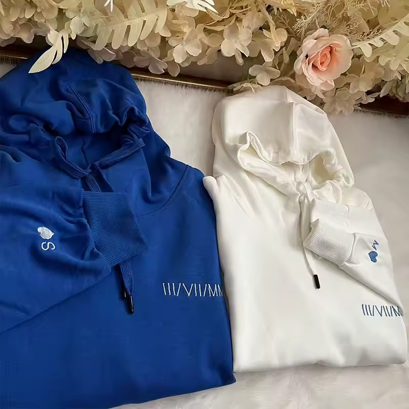 Embroidered Hoodies for Couples