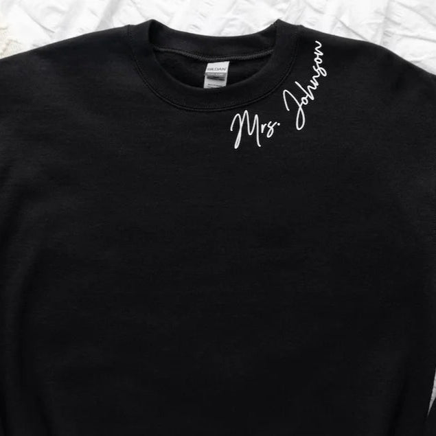 Embroidered Text Sweatshirt