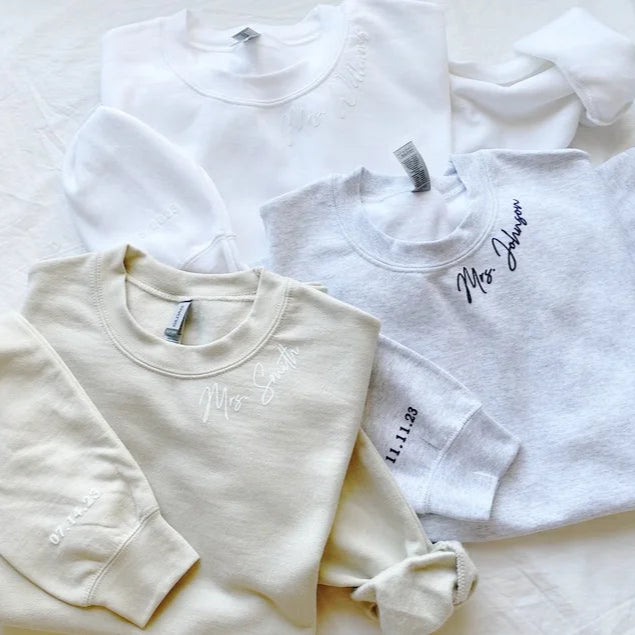 Embroidered Text Sweatshirt