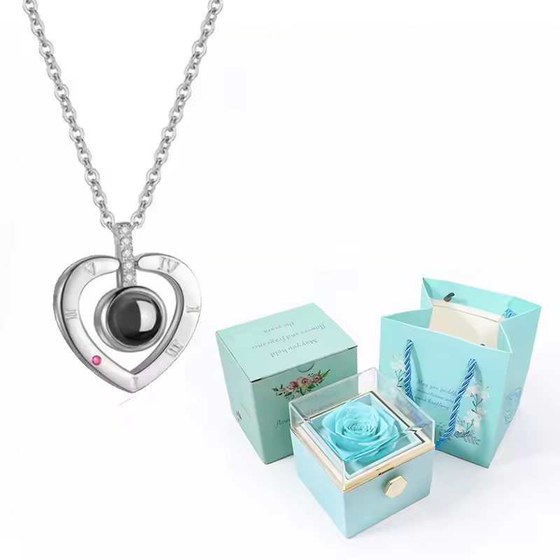 Eternal Rose Box with Necklace