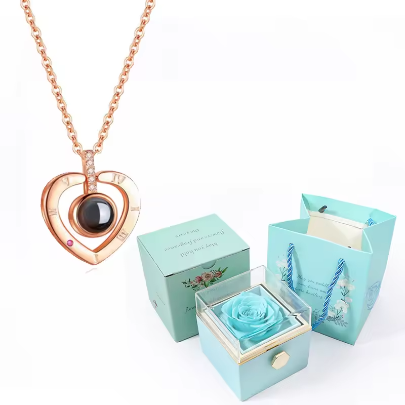 Eternal Rose Box with Necklace