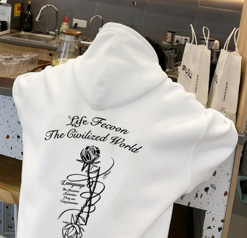 Flower Cute Matching Hoodies for Couples