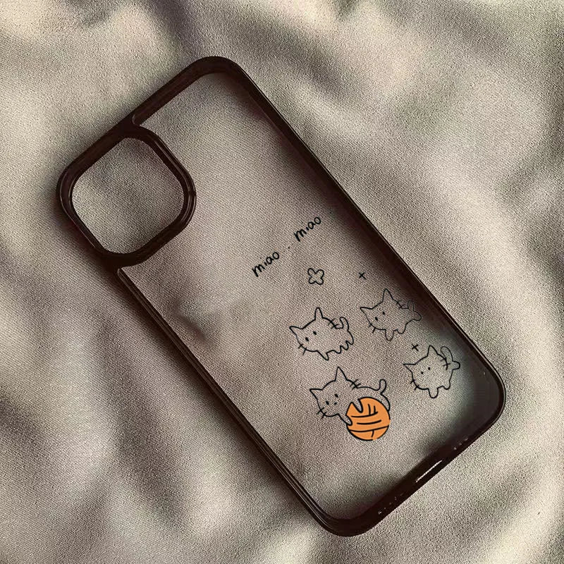 Fish Cat Couple Phone Case