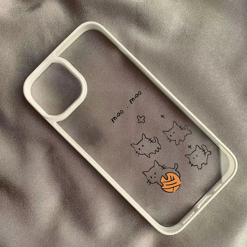 Fish Cat Couple Phone Case