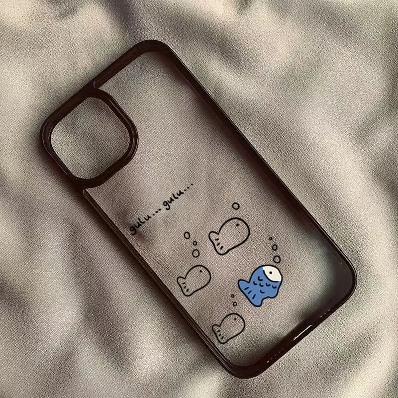 Fish Cat Couple Phone Case