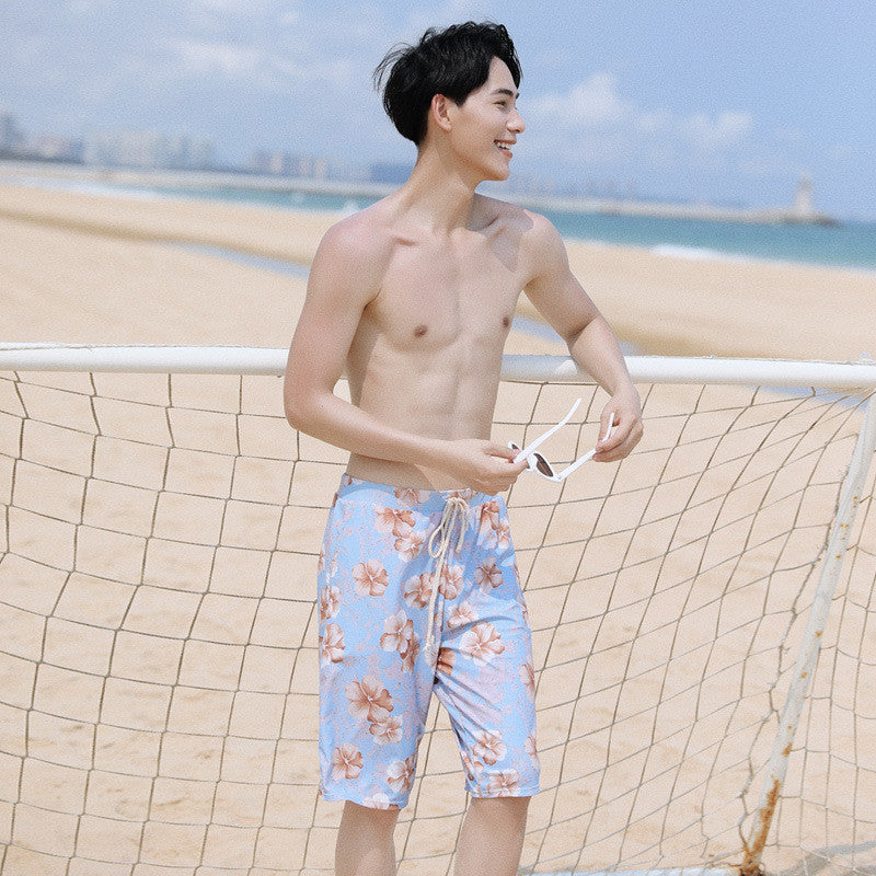 Floral couple beachwear