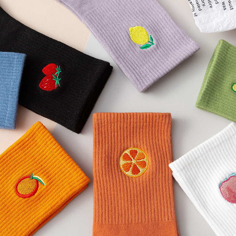 Fruits matching socks for couples