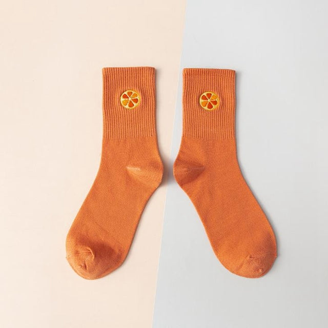 Fruits matching socks for couples