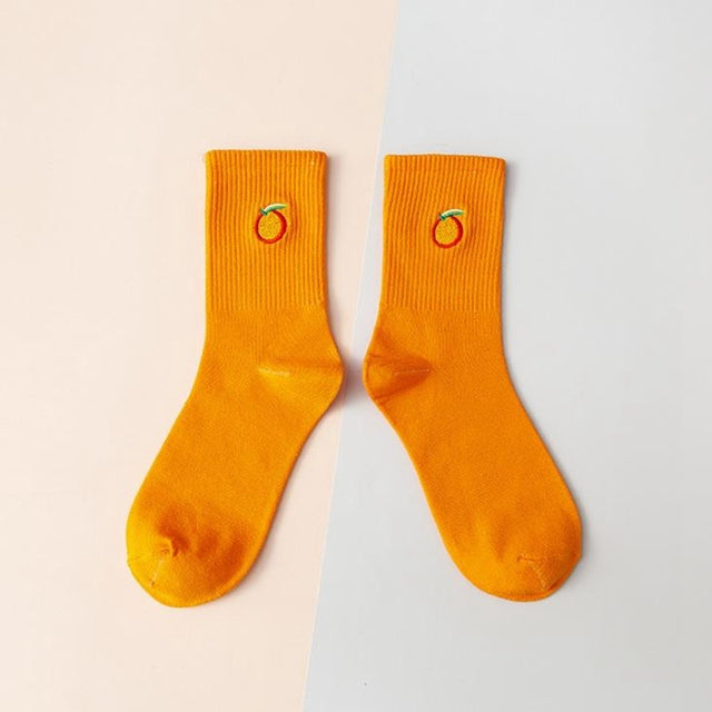 Fruits matching socks for couples