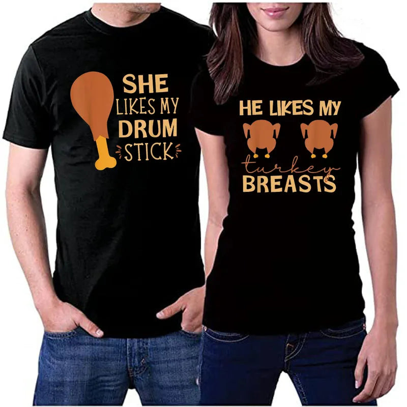 Funny Thanksgiving Shirts for Couples