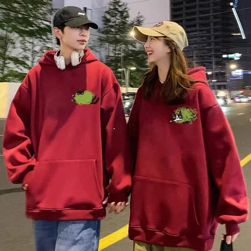 Funny Cat Couple Hoodies