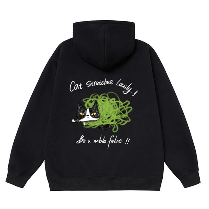 Funny Cat Couple Hoodies