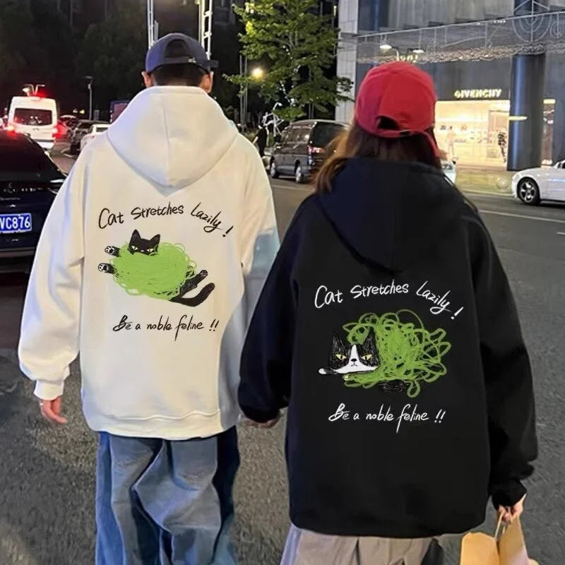 Funny Cat Couple Hoodies
