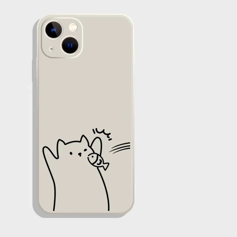 Funny Cat Couple Phone Cases