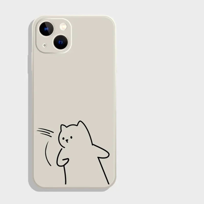 Funny Cat Couple Phone Cases