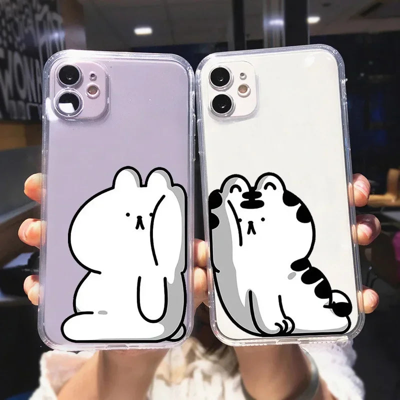 Funny Cat Phone Case for Couples