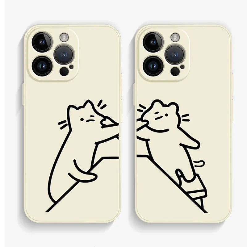 Funny Cats Matching Phone Cases