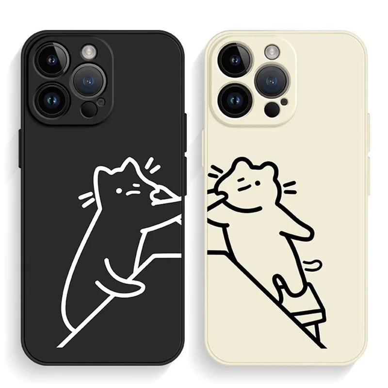 Funny Cats Matching Phone Cases