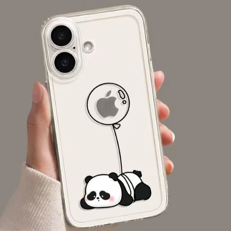 Funny Panda Couple Phone Cases