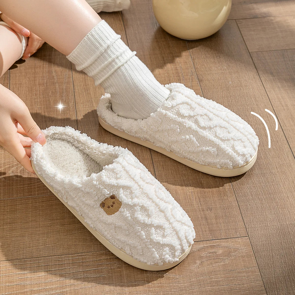 Fur Slippers for Couples