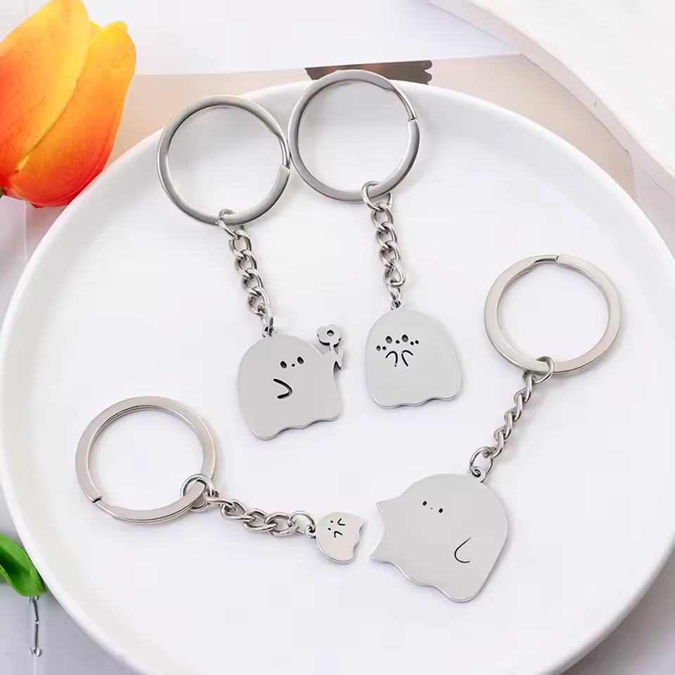 Ghost Couple Keychain