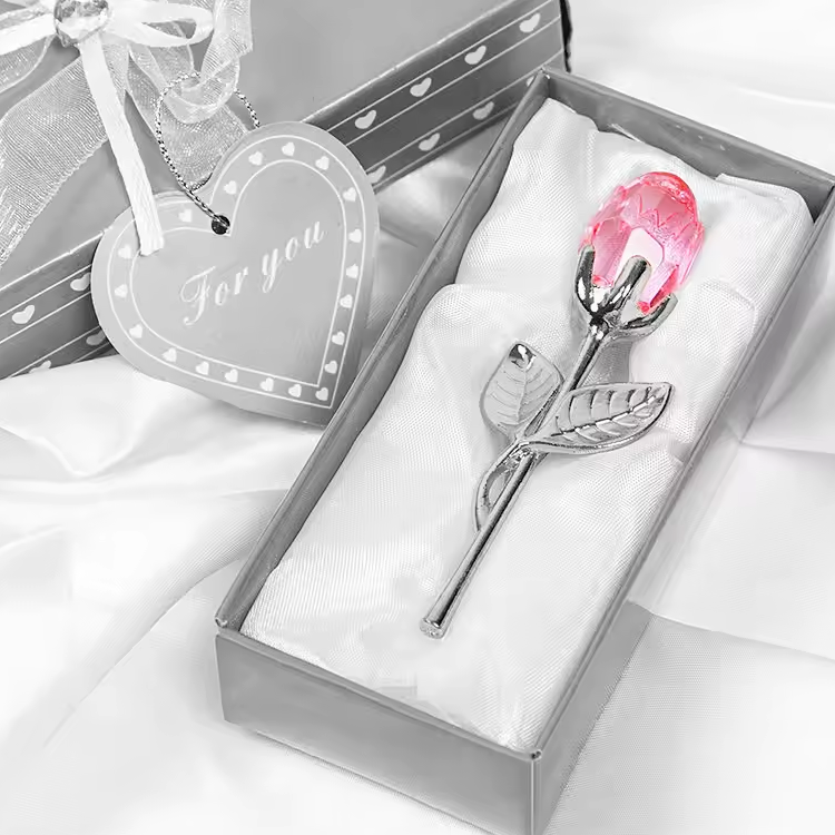 Glass Rose Gift