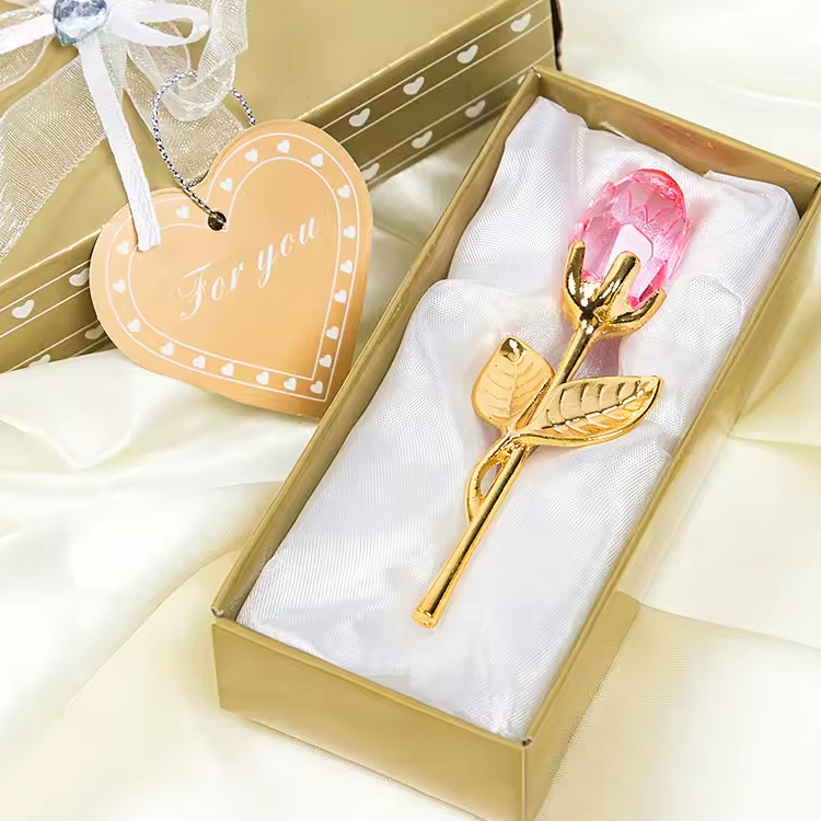 Glass Rose Gift