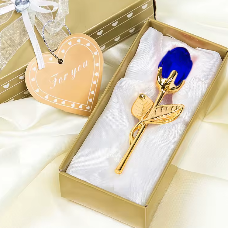 Glass Rose Gift