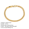 Gold Id Bracelet for Couple