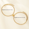 Gold Magnetic Couple Bracelets