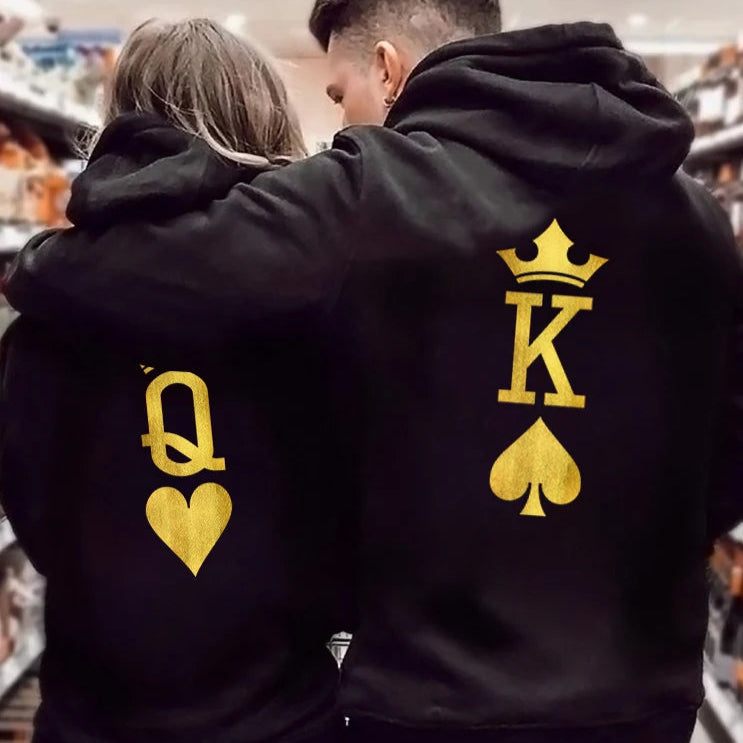 Gold King and Queen Hoodie